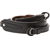 Artisan & Artist  ACAM-284  Three-length Adjust. Italian Leather Strap (w/Ring/Eyelets) Black (Černá)