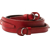 Artisan & Artist  ACAM-284  Three-length Adjust. Italian Leather Strap (w/Ring/Eyelets) Red (Červená)