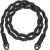 Artisan & Artist I ACAM-708 I Spiral Cord Strap (Long), Black/Grey (Černá,Šedá)