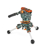 3 Legged Thing WES Carbon Fibre Levelling Base Tripod & AirHed CC   Slate Grey