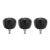 3 Legged Thing BIGBOOTZ2 Black Set of 3 Replacement Rubber Feet (1/4'' 20 screws & 3/8'' compatible)