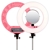 Caruba Round Vlogger 18 inch LED Set Economy met Tas   Roze